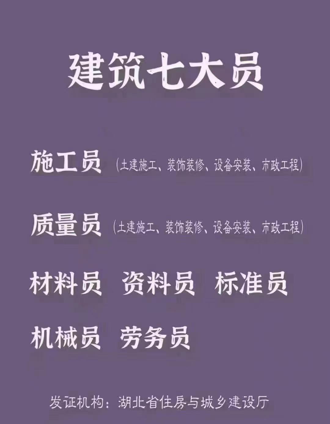 2021年湖北建筑八大员建设厅七大员考试在哪里报名呢？   